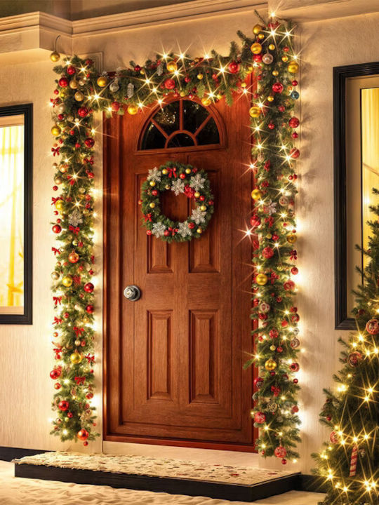 Casaria Lighted Christmas Garland White 1pc