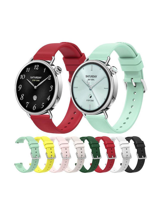 Monochrome Watch Strap Silicone Texture Xiaomi Watch S4 41mm Starlight