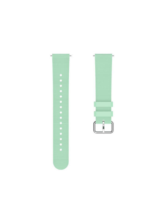 Μονόχρωμο Λουράκι Ρολογιού Σιλικόνη Υφή Xiaomi Watch S4 41mm Πράσινο Λίμνης