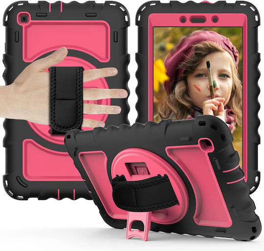 Case Samsung Galaxy Tab A 8.4" Stand Shoulder Strap Pink