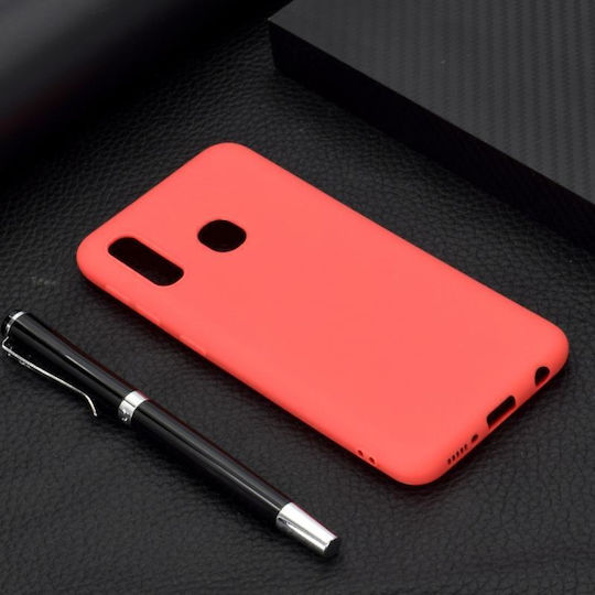 Candy Color Задна корица Силикон Червен (Galaxy A20e)