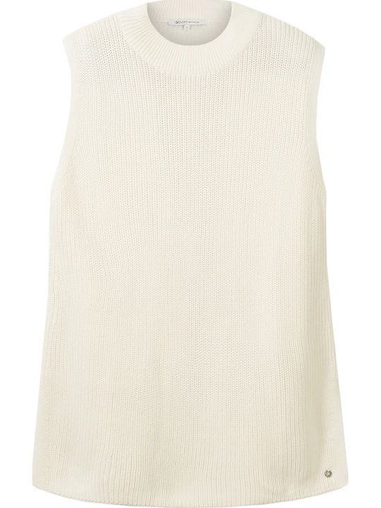 Women's Sleeveless Sweater Beige