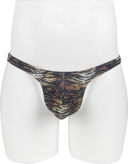 Comfort Ανδρικό Sexy String Καφέ