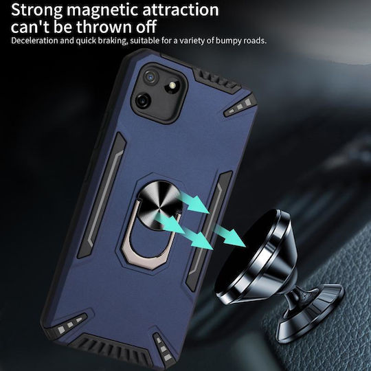 360 Full Cover Plastic / Silicon Negru (Realme C11)