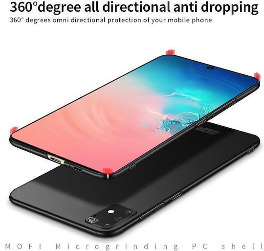 Galaxy Umschlag Rückseite Kunststoff Schwarz (Samsung Galaxy A91, S10Lite)