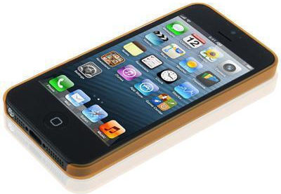 Ultra Thin Umschlag Rückseite Kunststoff 0.3mm Orange (iPhone 5/5s/SE)