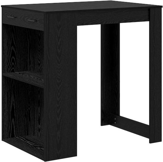 Бар Масата Дървена Черна 102x70x103.5см