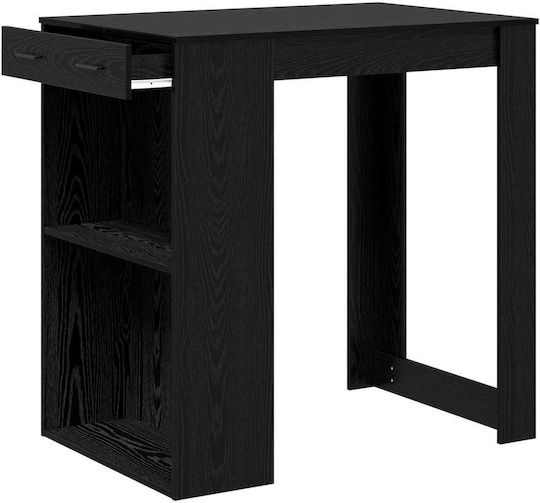 Бар Масата Дървена Черна 102x70x103.5см