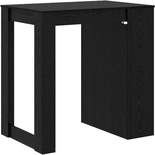 Бар Масата Дървена Черна 102x70x103.5см