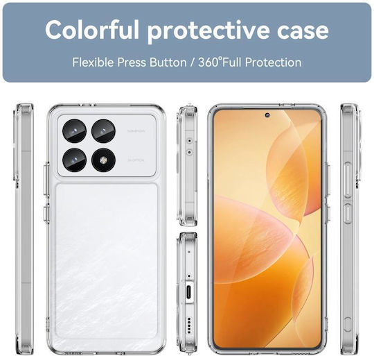 Umschlag Rückseite Silikon Transparent (Xiaomi Redmi K70 Pro)