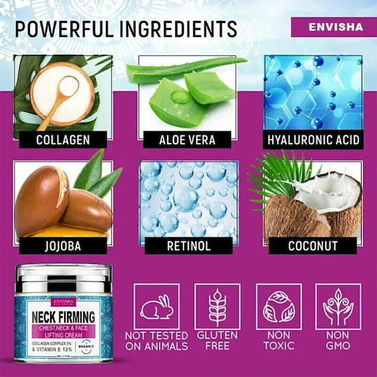 Cremă Colagen Vitamina E Gât Decolteu 50 Ml Envisha