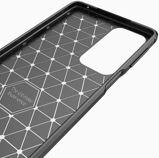 Carbon Задна корица Силикон Син (Edge 20)