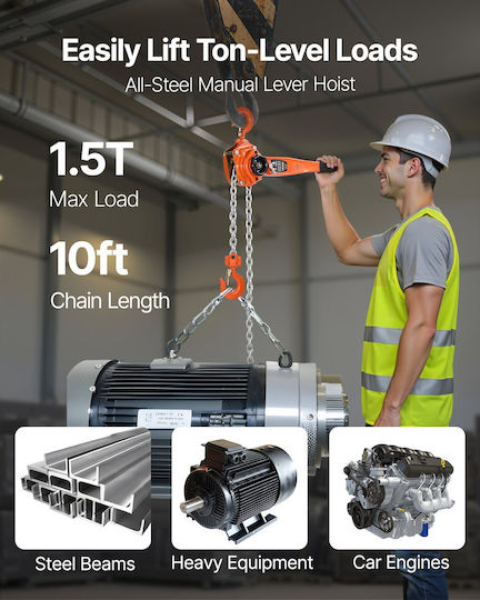Vevor Lifting & Pulling Equipment for Weight Load up to 1.5t