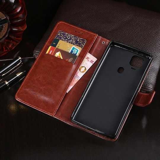 V 2020 Idewei Book Δερμάτινο Κόκκινο (ZTE Blade V 2020 (idewei))