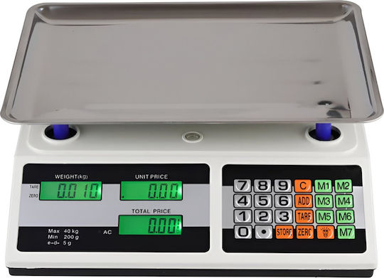 Digital Electronic Precision Commercial Scale with Weighing Capacity of 40kg