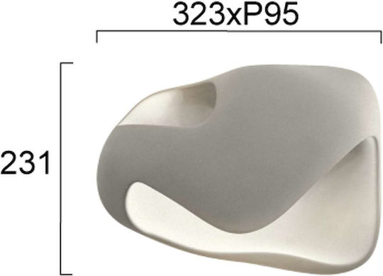 Viokef Debby Lumină de Perete Gri 32.3x23.1cm