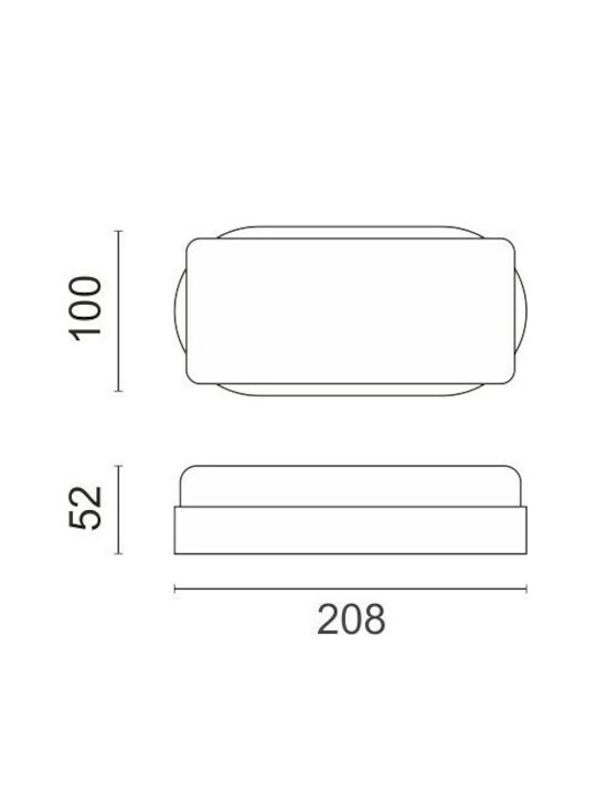Spot Light Стенен Външен Плафон LED IP54 18W с Естествено бяло Светлина