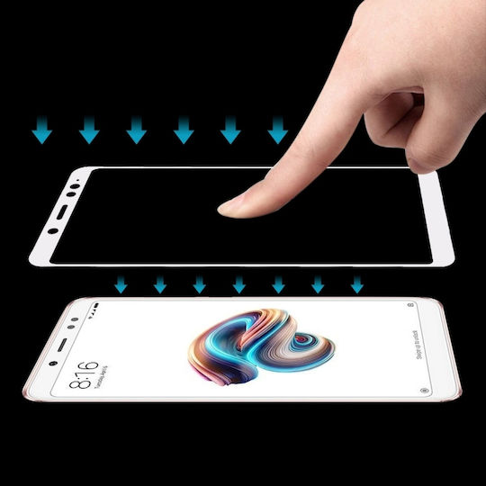 Ultra 3D Full Face Tempered Glass Λευκό (Redmi Note 5)