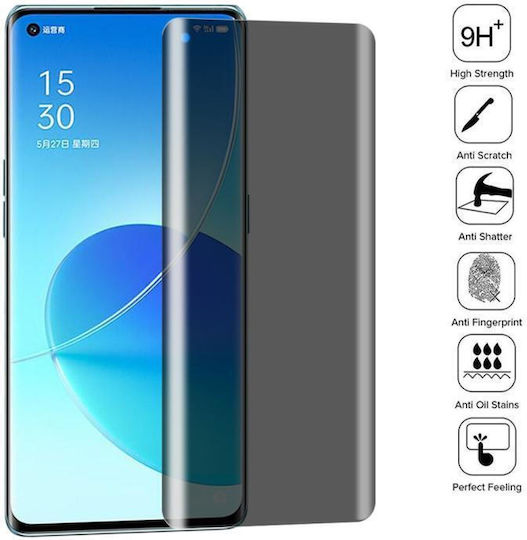 5g 3D 0.3mm Privacy Tempered Glass (Oppo Reno6 Pro)