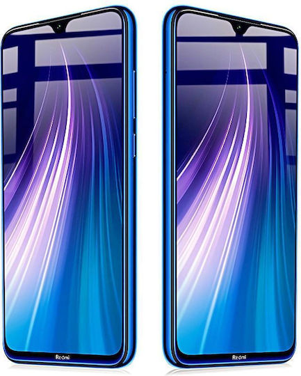 9h Surface Hardness Full Face Tempered Glass (Redmi Note 8)