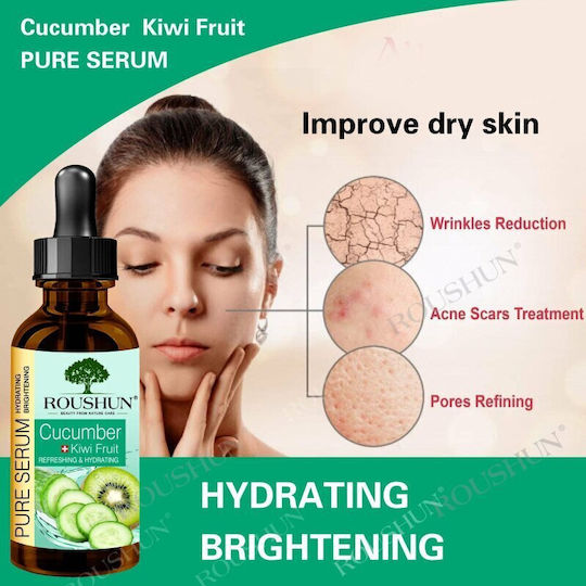 Gurken Kiwi Extrakt Serum Anti-Aging Antioxidans Feuchtigkeitsspendend Roushun 30ml