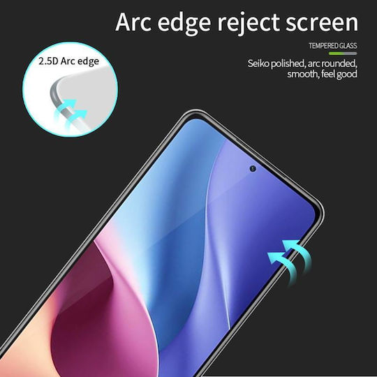 2.5D Tempered Glass Μαύρο (Redmi Note 13 4G)