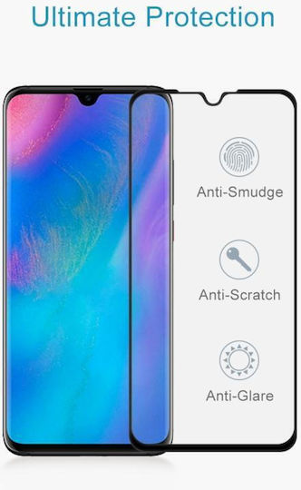 9D Full Face Tempered Glass Black (Huawei P30)