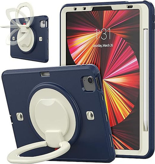 Case Ipad Air 5/air 4/pro 11" Stand Pen Holder Navy Blue