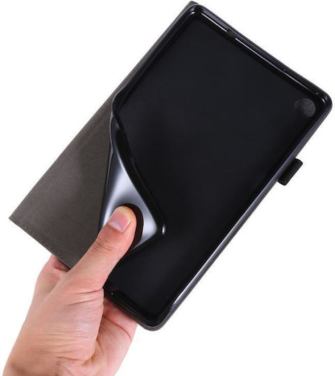 Lenovo Tab M8 Οριζόντια Flip Tpu + Ύφασμα Pu Δέρμα Προστατευτική Θήκη Όνομα Clip Κάρτα Rose Red