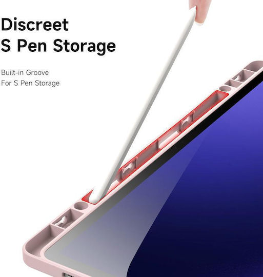 Flip Cover Durabilă Roz Samsung Galaxy Tab S9+ S9 FE+
