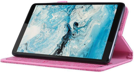 Horizontal Flip TPU Back Cover Pink Lenovo Tab M7