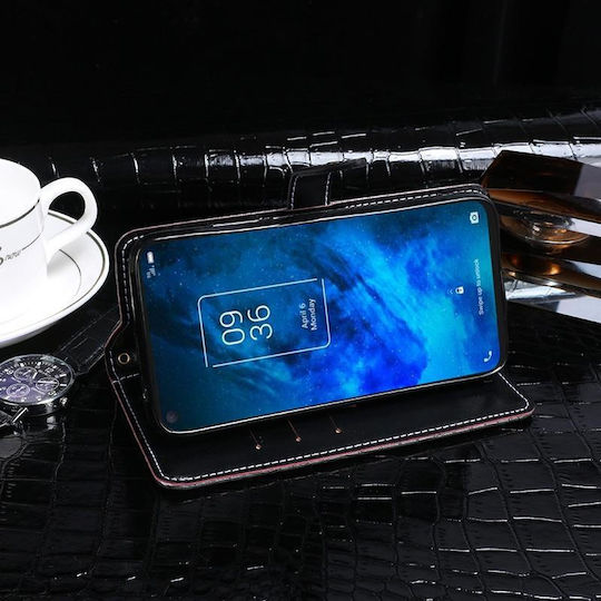 10 5g Idewei Crocodile Texture Horizontal Book Δερμάτινο Μπλε (TCL 10 5G (idewei))