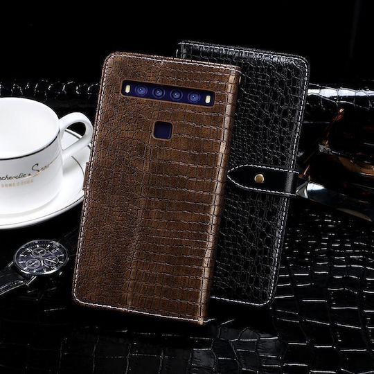10 5g Idewei Crocodile Texture Horizontal Book Δερμάτινο Μπλε (TCL 10 5G (idewei))
