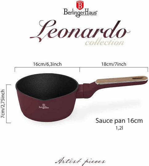 Berlinger Haus Leonardo Nordic Collection Milk Pot Made of Aluminum 1.2L / 16cm
