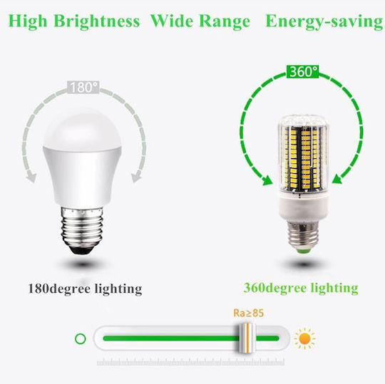 Крушка LED крушки 7W за фасунга E27 Топло бяло 560лм 6бр