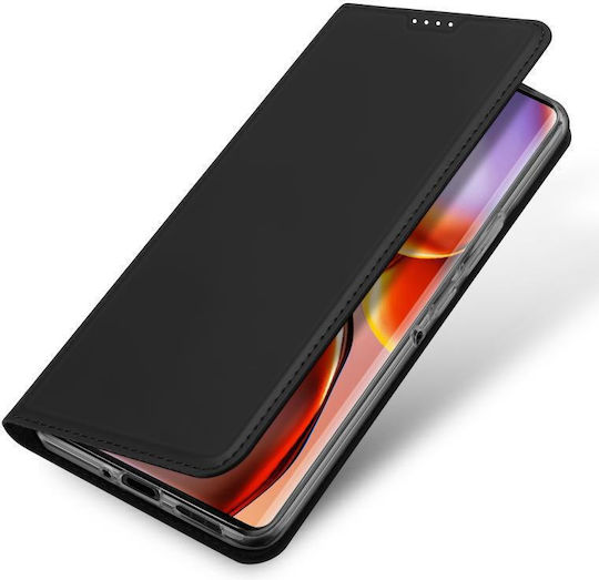 Skin Pro Series Book Leather / Synthetic Leather / Silicone Black (Motorola Edge 40 Pro)