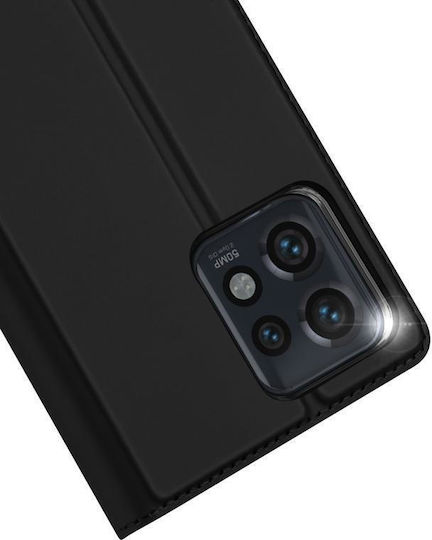 Skin Pro Series Book Leather / Synthetic Leather / Silicone Black (Motorola Edge 40 Pro)