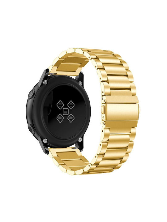 Λουράκι Ανοξείδωτο Ατσάλι Χρυσό (Samsung Galaxy Watch Active)