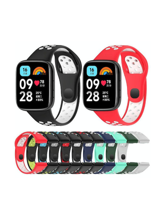 Redmi Watch 3 Lite Watch 3 Active Two Colors Silicone Watch Band Teal White