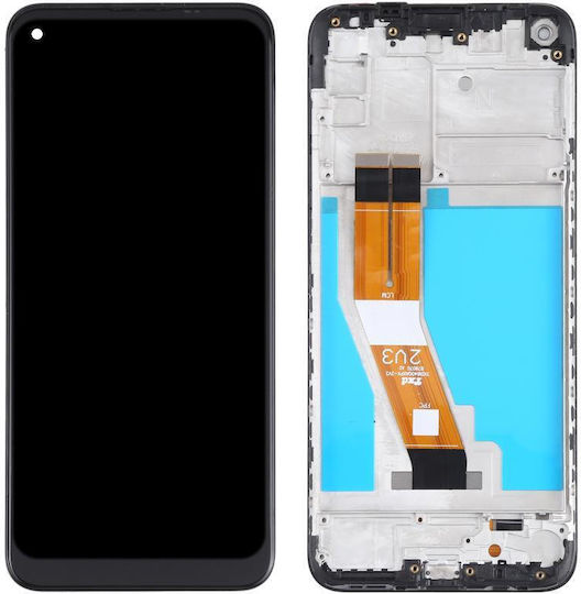 Screen with Touch Mechanism and Frame for Samsung Galaxy M11 SM-M115 (Black)