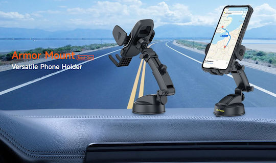 Ulefone Armor Mount Βάση Κινητού Αυτοκινήτου με Ρυθμιζόμενα Άγκιστρα Μαύρη