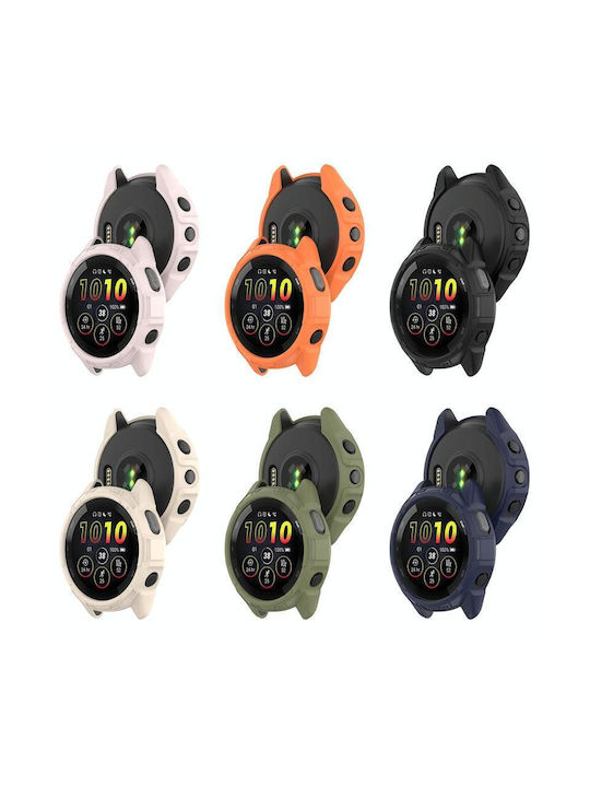 Forerunner Carcasă de Plastic cu Sticlă în culoarea Alb pentru Garmin Forerunner 265
