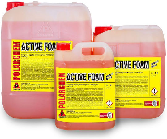Polarchem Active Foam Σαμπουάν Πλυσίματος Αυτοκινήτου Ενεργού Αφρού με Άρωμα Γιασεμί 10L