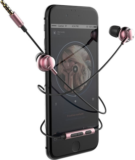 SAS4418RG In-ear Handsfree Headphones with Connector 3.5mm Gold