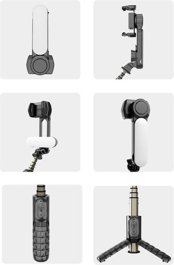Q09 Handy-Stative Bluetooth mit Aufhelllicht Schwarz