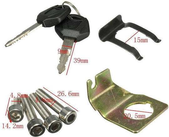 Yamaha R1 1992-2013 Motorcycle Fuel Tank Cap Electric Door Lock Assembly Ts-r1-a