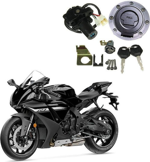 Yamaha R1 1992-2013 Motorcycle Fuel Tank Cap Electric Door Lock Assembly Ts-r1-a