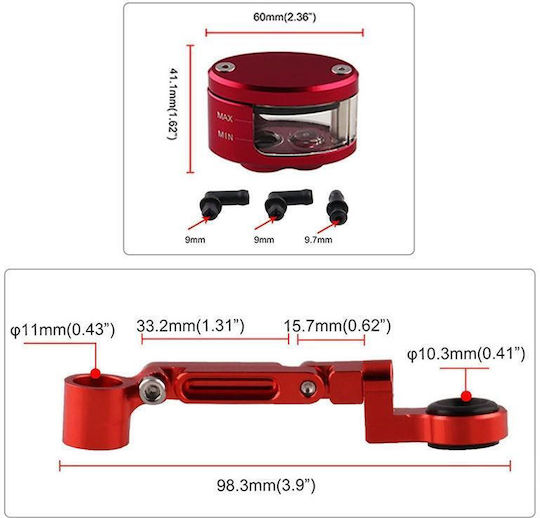Motorcycle Modification Parts Front Brake Fluid Universal Brake Fluid Cup Kawasaki Suzuki Green