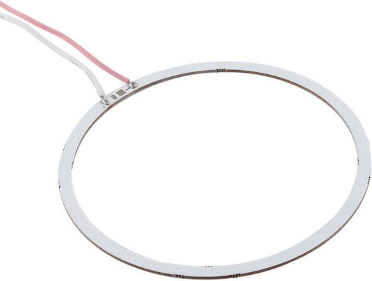 Στεφάνι Angel Eye Φαναριού Αυτοκινήτου 12-24V 90mm Ροζ Χρώμα