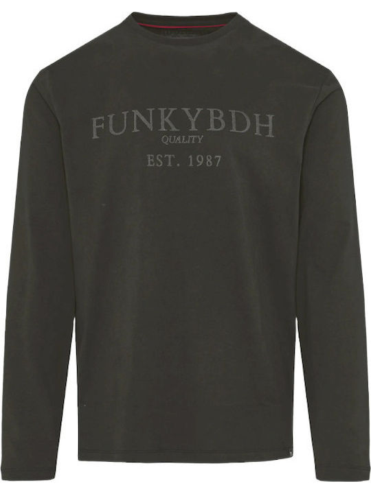 Langarm Herrenbluse Khaki